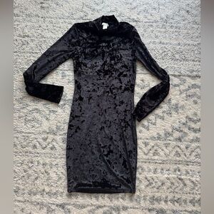 Bozzolo Black Long Sleeve Dress